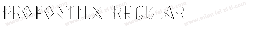 ProFontllx Regular字体转换